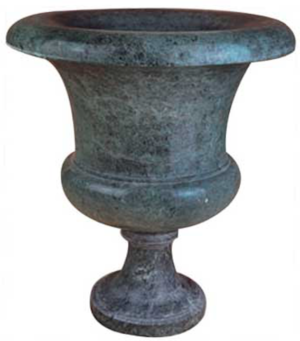 Marble Urn-Black